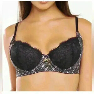 Savage x Fenty A Little Tart Padded Balconette Thats Hell A Plaid Size 34B NWT